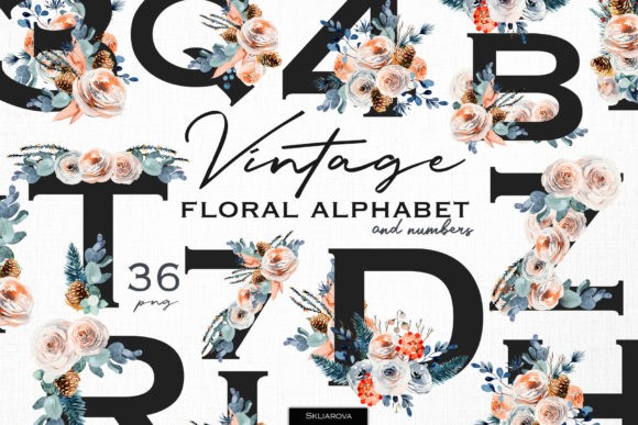 Explore the Vintage Floral Alphabet for Your Next Design