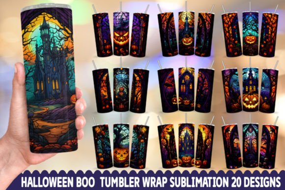 Halloween 20 Oz Skinny Tumbler Bundle: Spooky Style for Creators