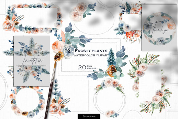 Styling with Frosty Floral Frames Set: A Designer's Guide