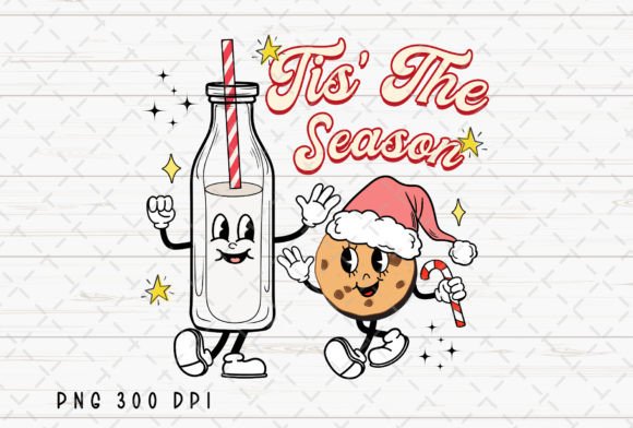 Tis the Season Christmas Cookie Milk PNG: A Festive Design Essential